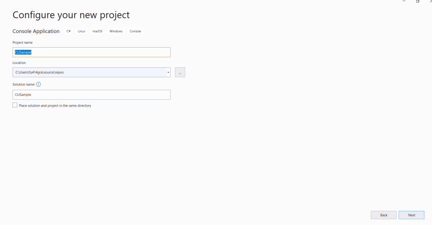 Commandline tools using .Net 5
